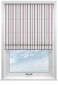 The British Stripe Co. George, Blackpool No.1 - Twist&Fit Roman Blind